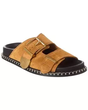 Замшевые сандалии Chlo Rebecca, бежевый