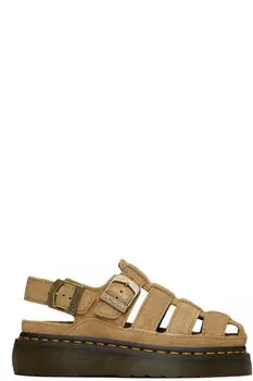 Замшевые сандалии для рыбалки Tan Wrenlie Bronx Dr. Martens