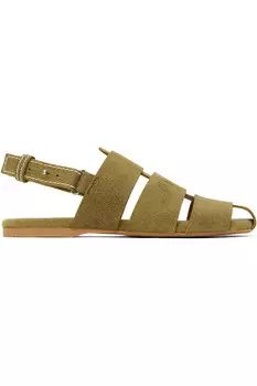 Замшевые сандалии fisherman Jw Anderson, зеленый