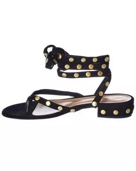 Замшевые сандалии Gianvito Rossi 20 с шипами, черный