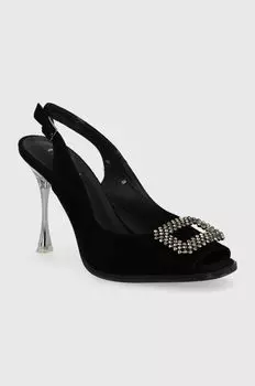 Замшевые сандалии Goe, черный