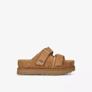 Замшевые сандалии goldenstar с двумя ремешками Ugg, цвет tan