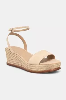 Замшевые сандалии Leona Lauren Ralph Lauren, бежевый