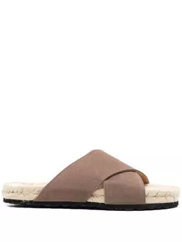 Замшевые сандалии Manebi, коричневый