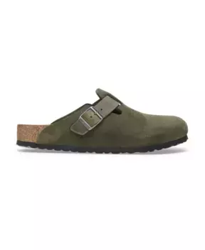 Замшевые сандалии мужские Birkenstock, зеленый