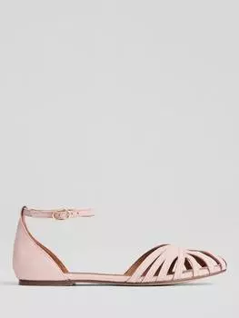 Замшевые сандалии на плоской подошве aubrey L.K.Bennett, цвет Dusty Pink