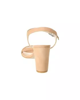 Замшевые сандалии Stuart Weitzman Crystal 75, бежевый