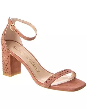 Замшевые сандалии Stuart Weitzman, коричневый