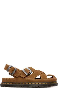 Замшевые сандалии Tan Archive Fisherman Dr. Martens