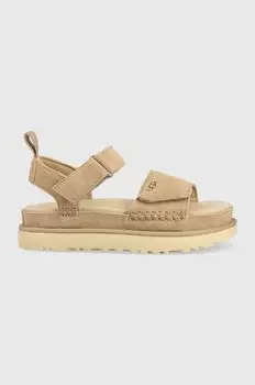 Замшевые сандалии UGG Goldenstar Ugg, бежевый