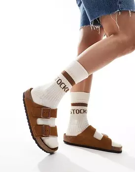 Замшевые сандалии унисекс Birkenstock Arizona