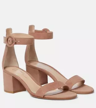 Замшевые сандалии Versilia 60 Gianvito Rossi, бежевый
