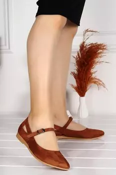 Замшевые сандалии женские балетки 1920-201 гг. AYAKLAND, шоколадно-коричневый