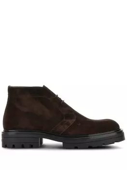 Замшевые сапоги Hogan, коричневый