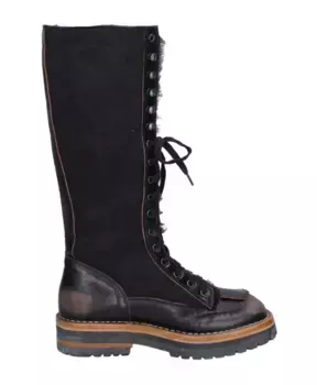 Замшевые сапоги Moma, черный