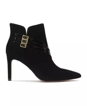 Замшевые сапоги, украшенные полосками Kazar, черный