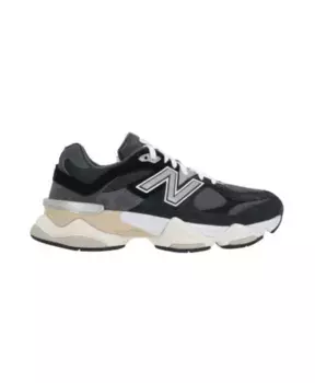 Замшевые сетчатые кроссовки со светоотражающими деталями New Balance, черный