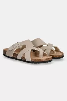 Замшевые шлепанцы Answear.Lab, бежевый