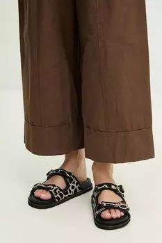 Замшевые шлепанцы Answear.Lab, черный