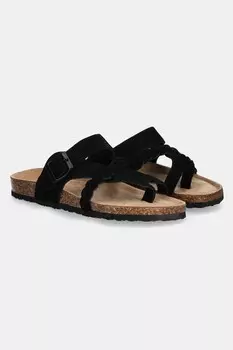 Замшевые шлепанцы Answear.Lab, черный