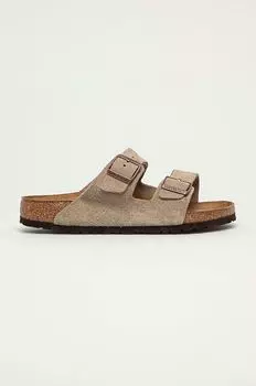 Замшевые шлепанцы Arizona. Birkenstock, серый