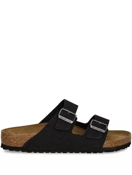 Замшевые шлепанцы Birkenstock Arizona, черный