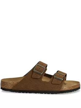 Замшевые шлепанцы Birkenstock Arizona, коричневый