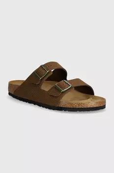 Замшевые шлепанцы Birkenstock Arizona, коричневый