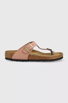 Замшевые шлепанцы Gizeh Birkenstock, розовый