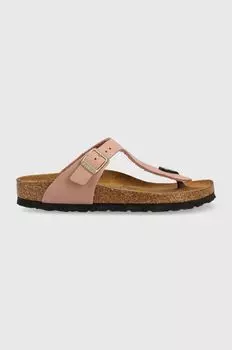 Замшевые шлепанцы Gizeh SFB Birkenstock, розовый