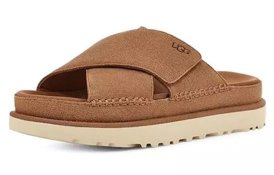 Замшевые шлепанцы Goldenstar Cross Ugg