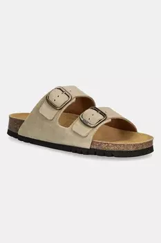 Замшевые шлепанцы Josephine Scholl, бежевый