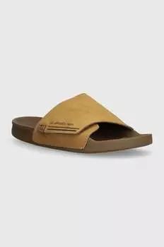 Замшевые шлепанцы Quiksilver, бежевый