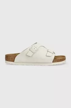Замшевые шлепанцы Zurich Birkenstock, серый