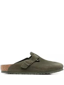 Замшевые слиперы Birkenstock, зеленый