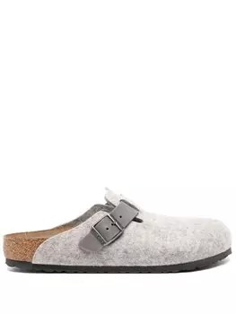 Замшевые слиперы Boston Birkenstock, серый