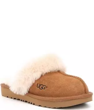 Замшевые слипоны UGG Kids' Cozy II (Молодежные), коричневый