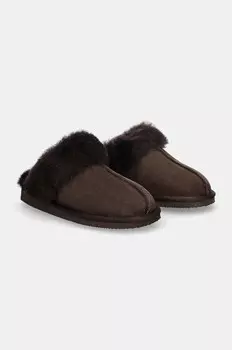 Замшевые тапочки Answear Lab, коричневый