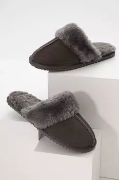 Замшевые тапочки Answear Lab, серый