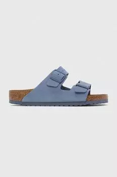 Замшевые тапочки Arizona Birkenstock, синий