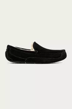 Замшевые тапочки Ascot Ugg, черный