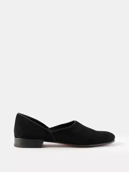 Замшевые тапочки Bode, черный