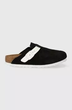 Замшевые тапочки Boston Birkenstock, черный