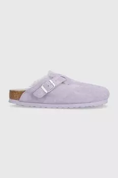 Замшевые тапочки Boston Birkenstock, фиолетовый