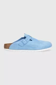 Замшевые тапочки Boston Birkenstock, синий