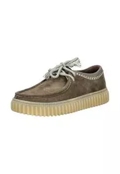 Замшевые тапочки Clarks, зеленый