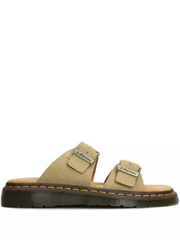 Замшевые тапочки Dr. Martens, нейтральный