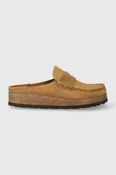 Замшевые тапочки Неаполь Birkenstock, коричневый