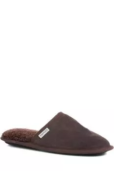Замшевые тапочки Pavers, коричневый