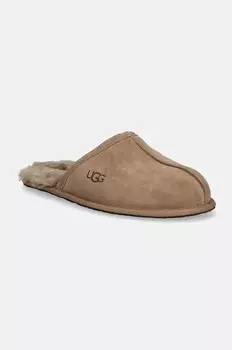 Замшевые тапочки Scuff Ugg, бежевый